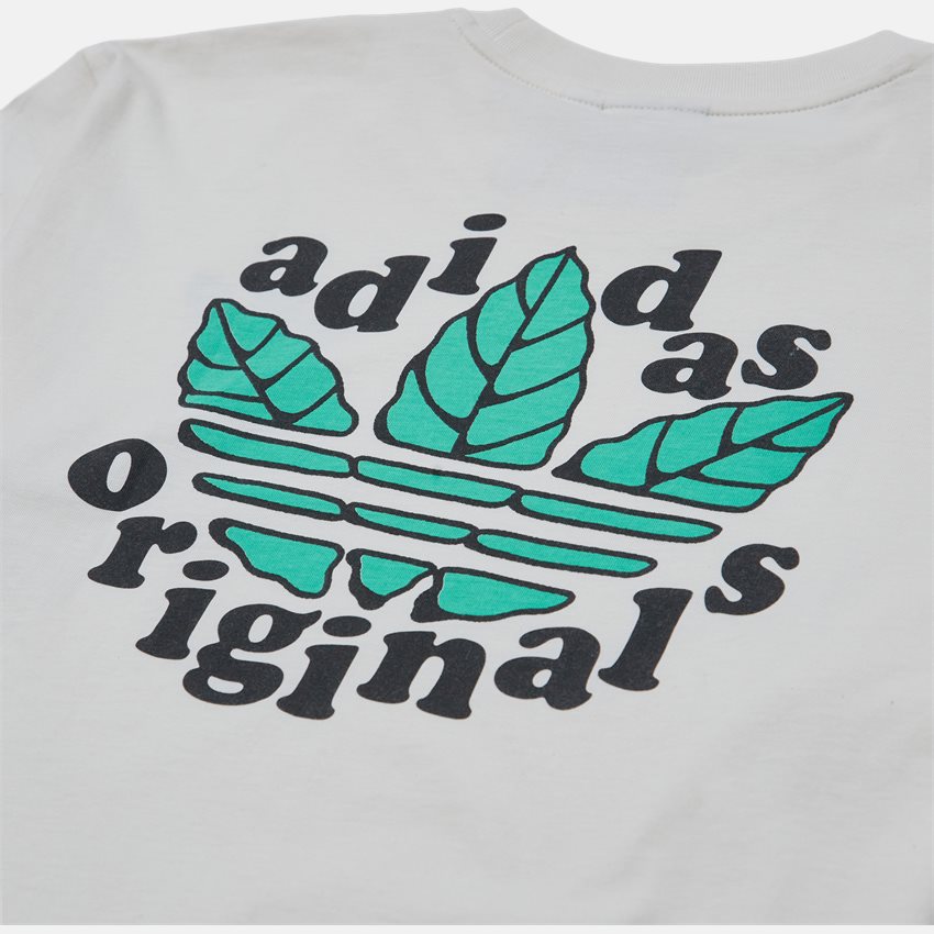Adidas Originals T-shirts TREFOIL LEAVES HC2140 OFF WHITE